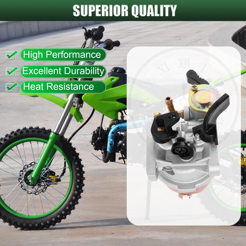 QAZAKY Carburetor Compatible with Mini Baja 97cc 2.8HP Doodlebug DB30 DB30S DB30R Blitz DB30BL Racer DB30G Motorsports Doodle Bug Dirt Pit Bike Motovox MBX10/MBX11/MBX12 MM-B80 Rato R100 Hensim HS152F - Image 4